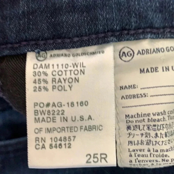AG‎ Jeans, The Stilt Cigarette Leg. Size  25R. - Picture 7 of 11